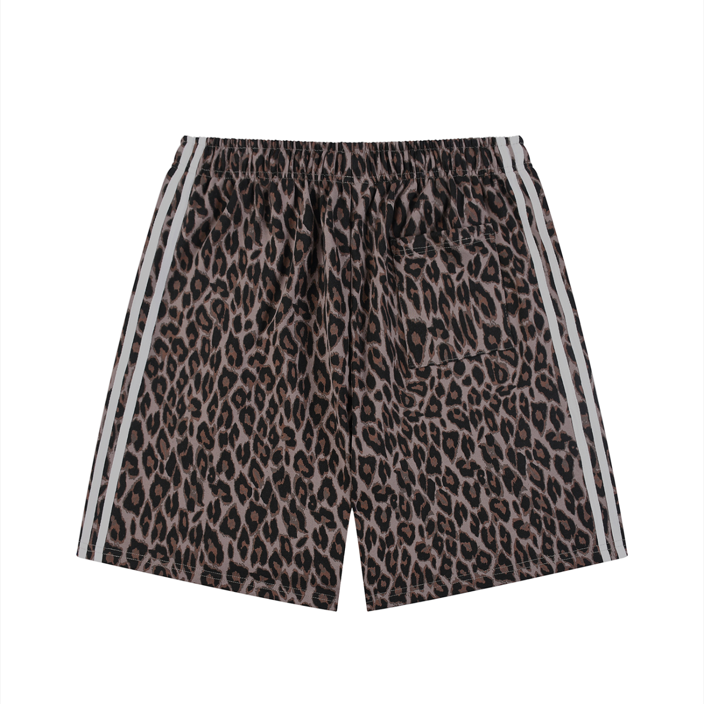 "4 cash" Heavyweight Leopard Drawstring Shorts
