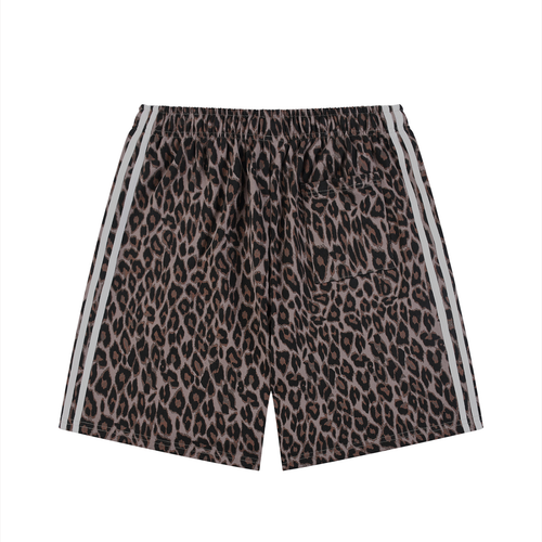 "4 cash" Heavyweight Leopard Drawstring Shorts
