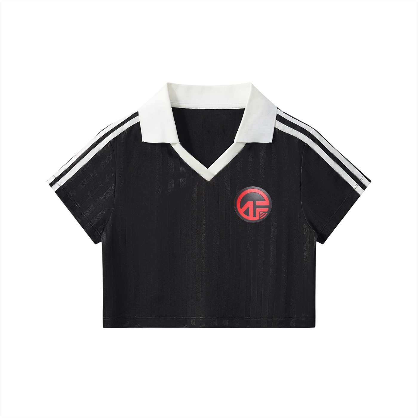AF Collar Striped Cropped Jersey
