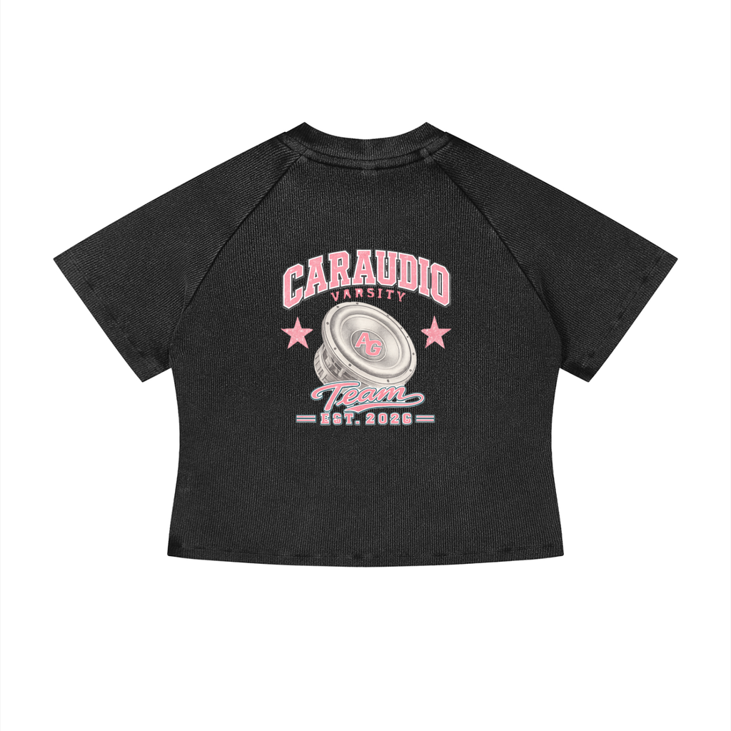 Women's "Vice" Mineral Wash Crop T-Shirt