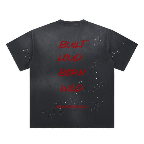 "AF Day" Sunfade Paint Splatter T-Shirt