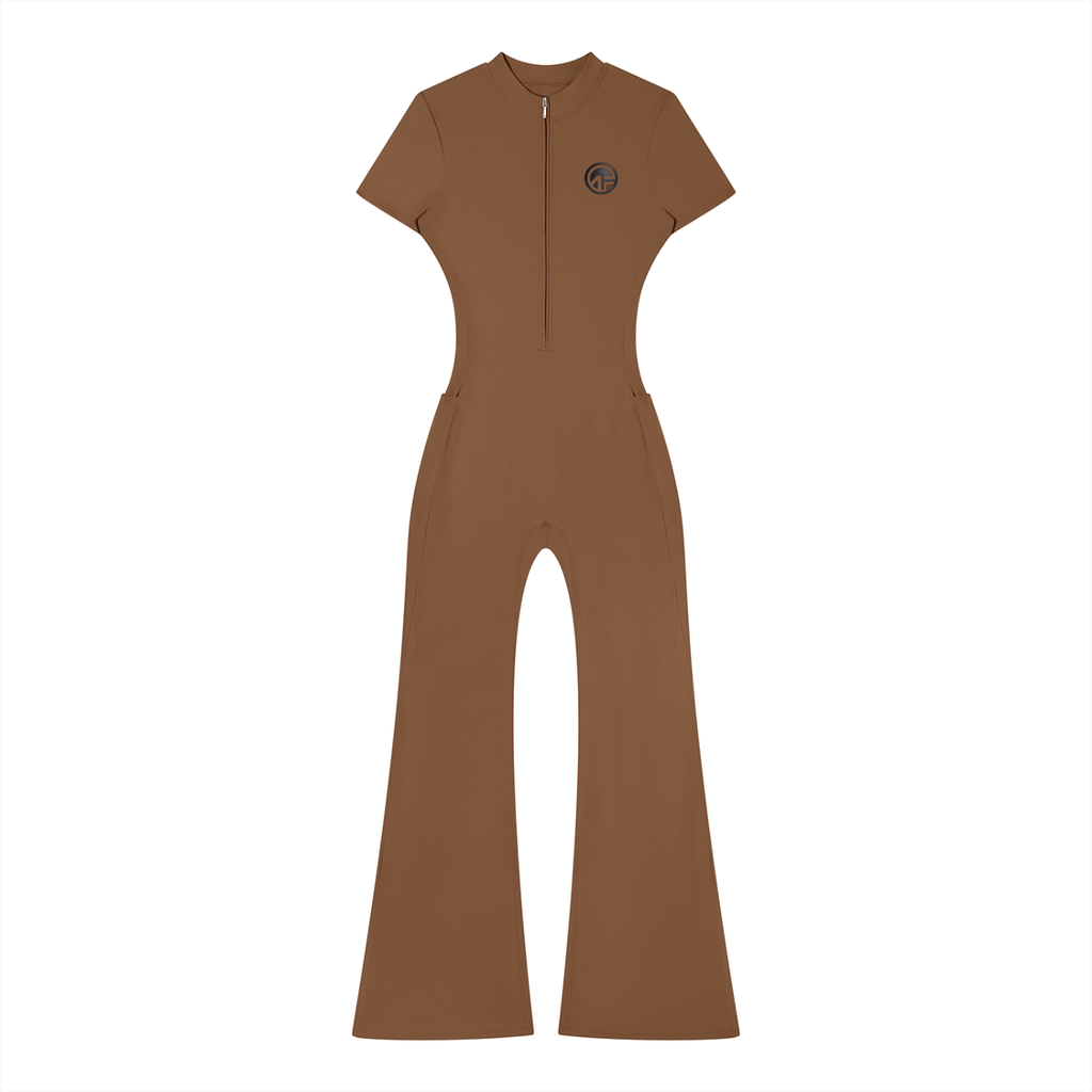 Women’s  AF Tight Flared Leg Quarter-Zip Jumpsuit