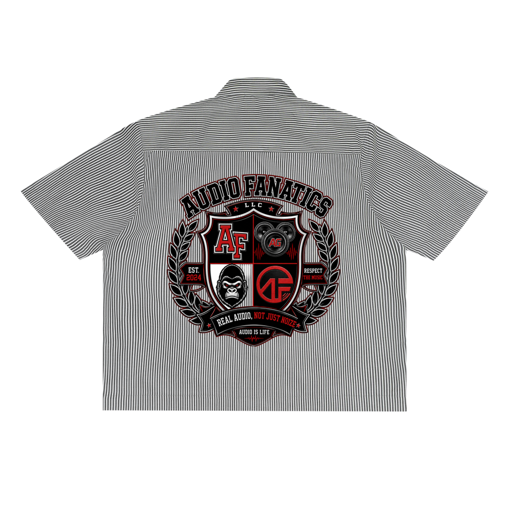 AF College Vertical Stripe Boxy Shirt
