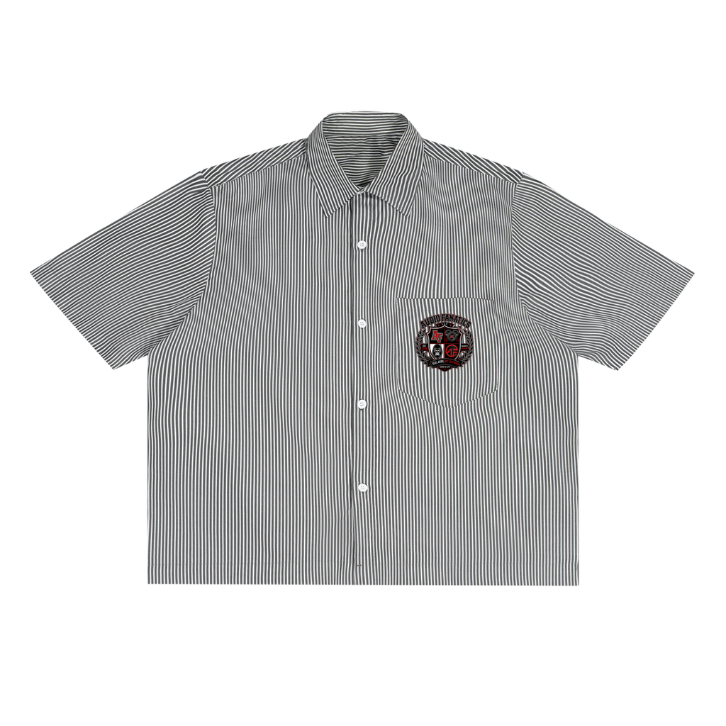 AF College Vertical Stripe Boxy Shirt