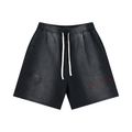 "AF Day" Sun Fade Distressed Shorts