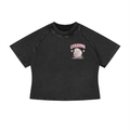 Women's "Vice" Mineral Wash Crop T-Shirt